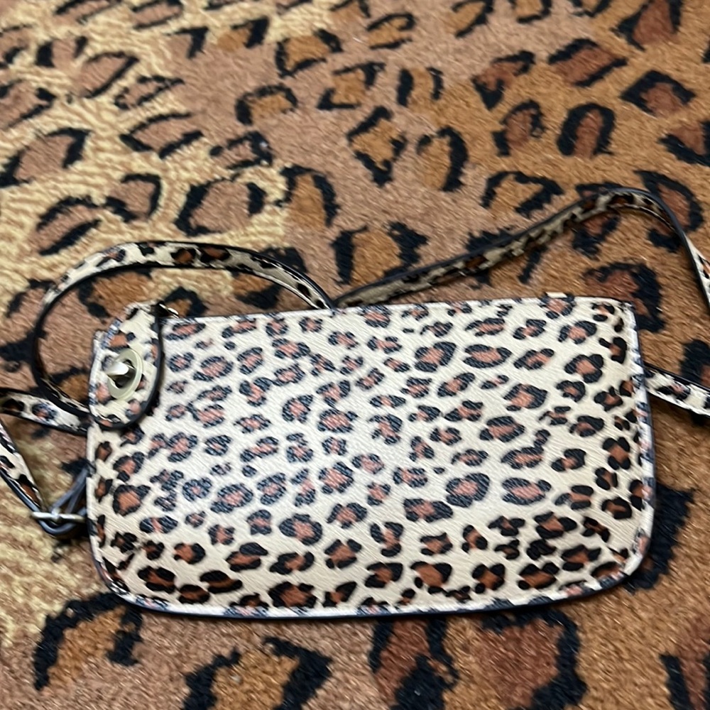 Leopard Print Wristlet - image 1